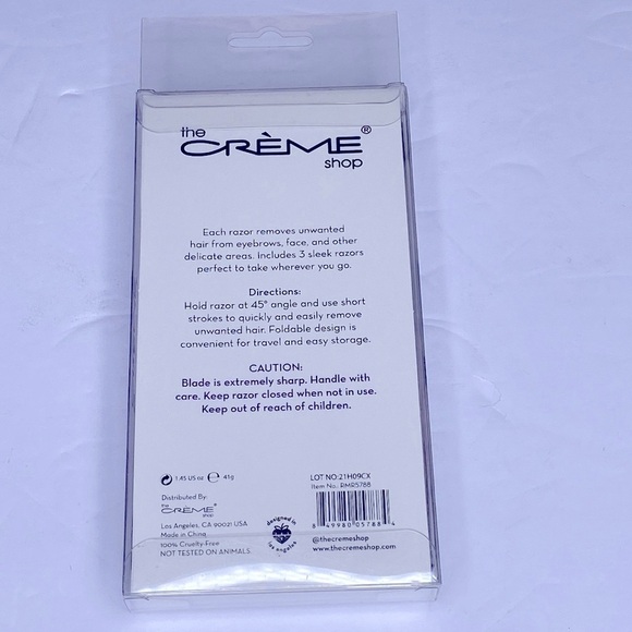 The Creme Shop Retractable Multi-Purpose Razors Set of 3 Foldable Design - Picture 3 of 5